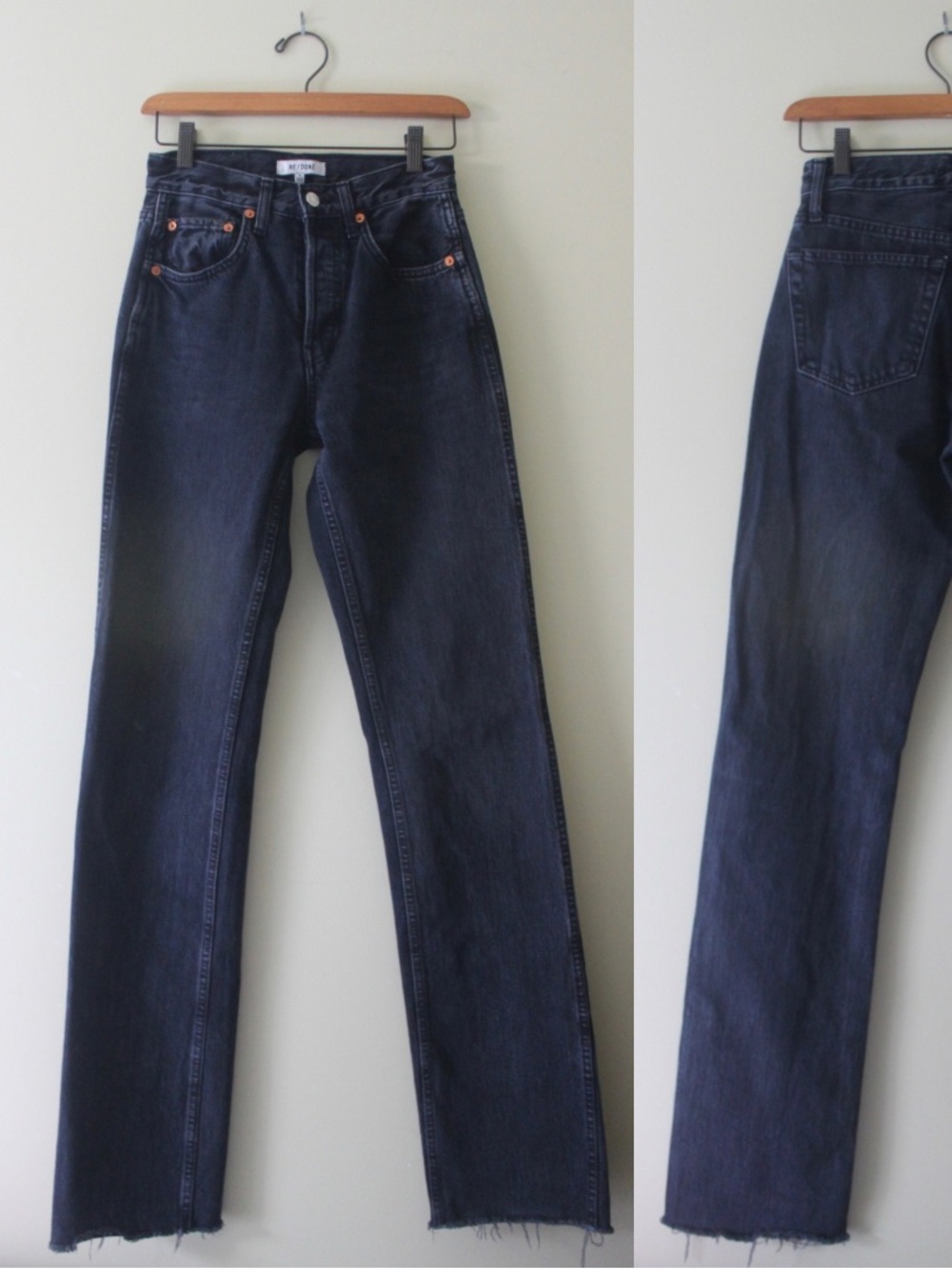 Re/Done High Rise Loose Long Jean - Picture 2 of 3